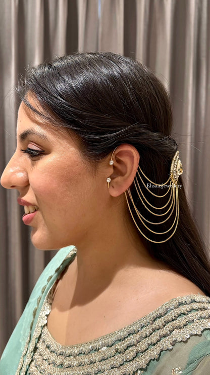 Gulnaaz Earcuffs with Earchain