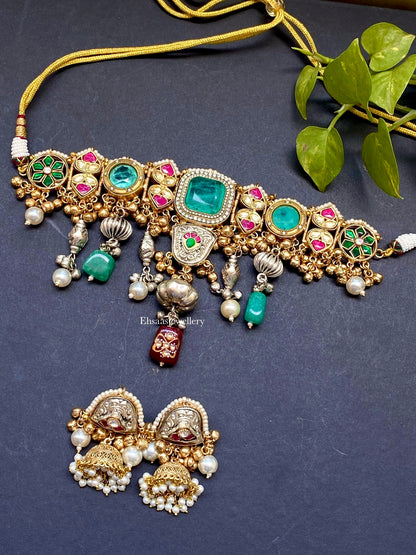 Meherbano Necklace with Earrings