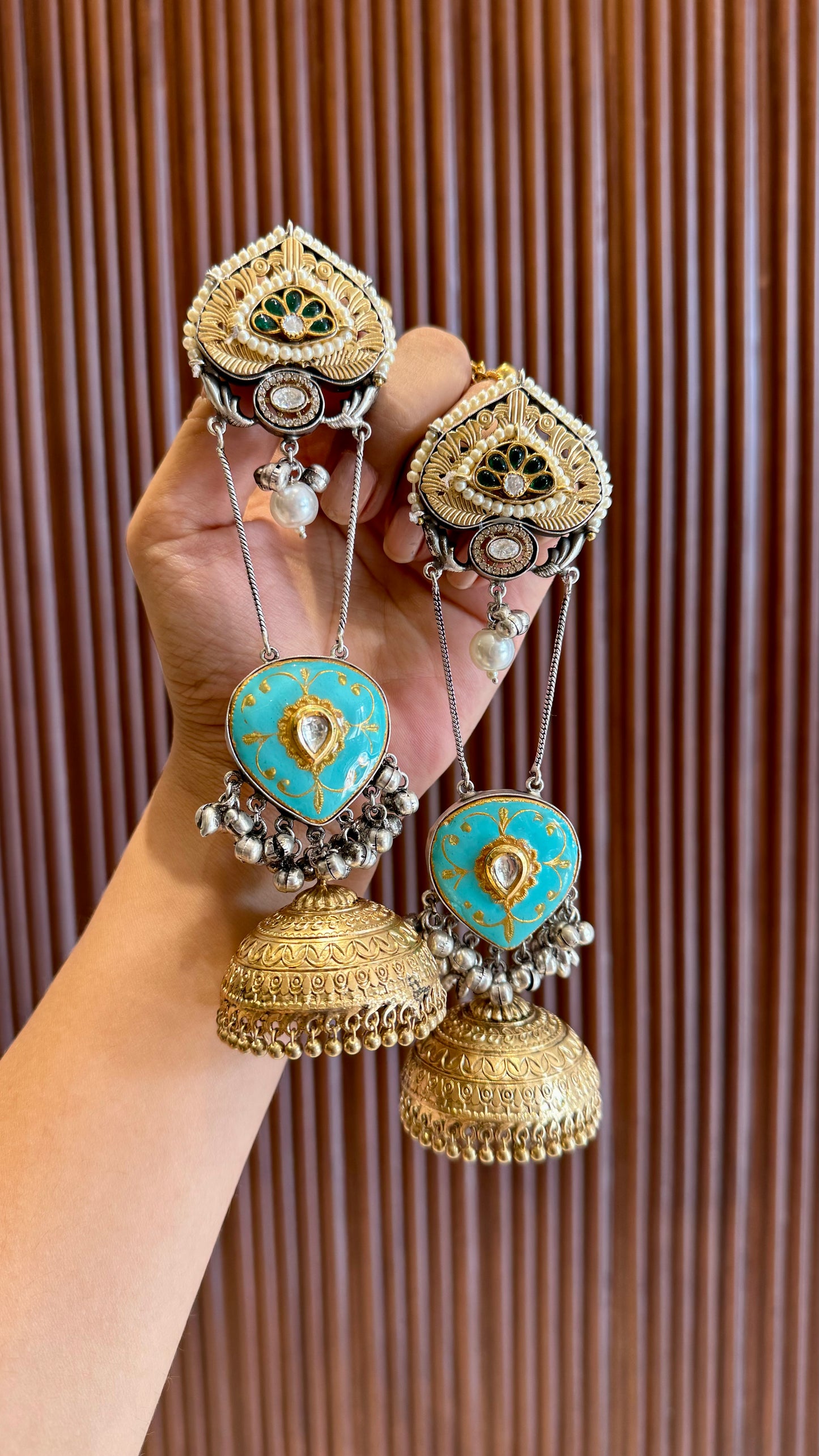 Kashish Jhumkis with Earchain