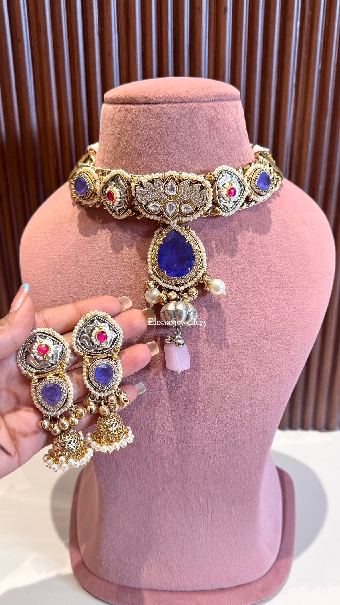 Rang-e-Ishq Necklace with Earrings