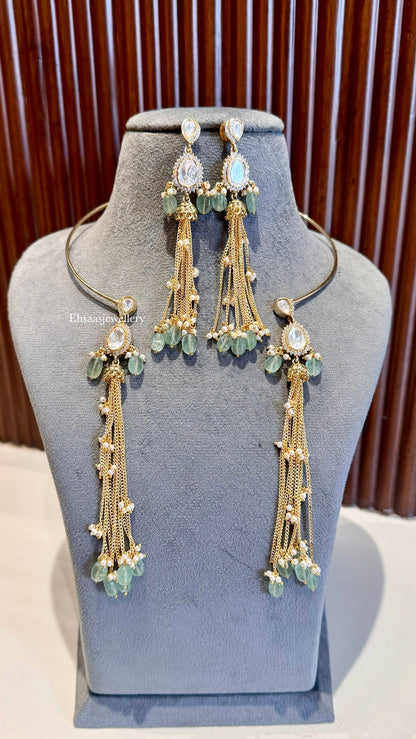 Lehar Necklace with Earrings