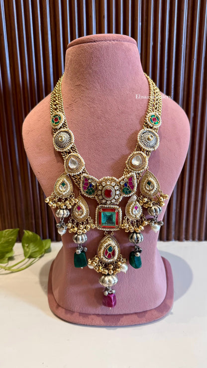 Shehzadi Necklace with Earrings