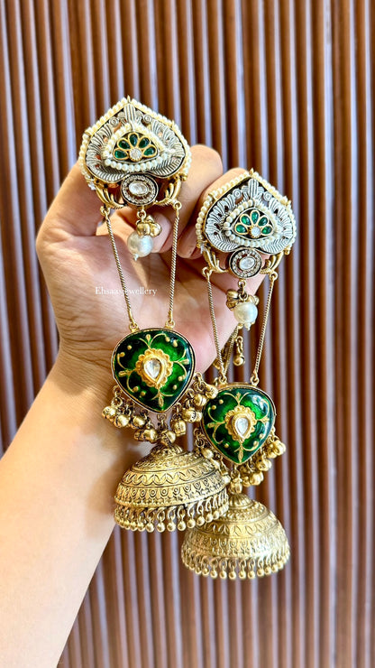 Kashish Jhumkis with Earchain