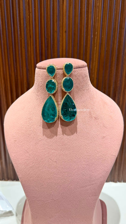 Iraya Emerald Designer Earrings