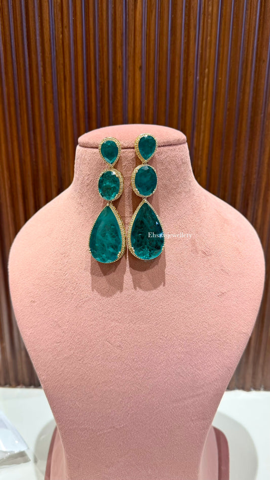 Iraya Emerald Designer Earrings