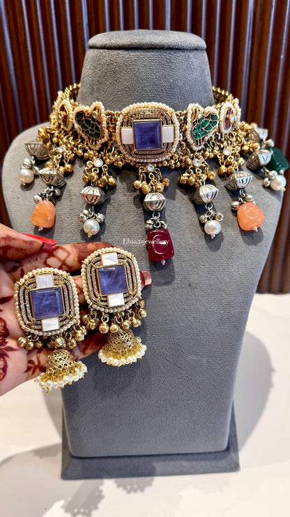 Ruhaniyat Necklace with Earrings