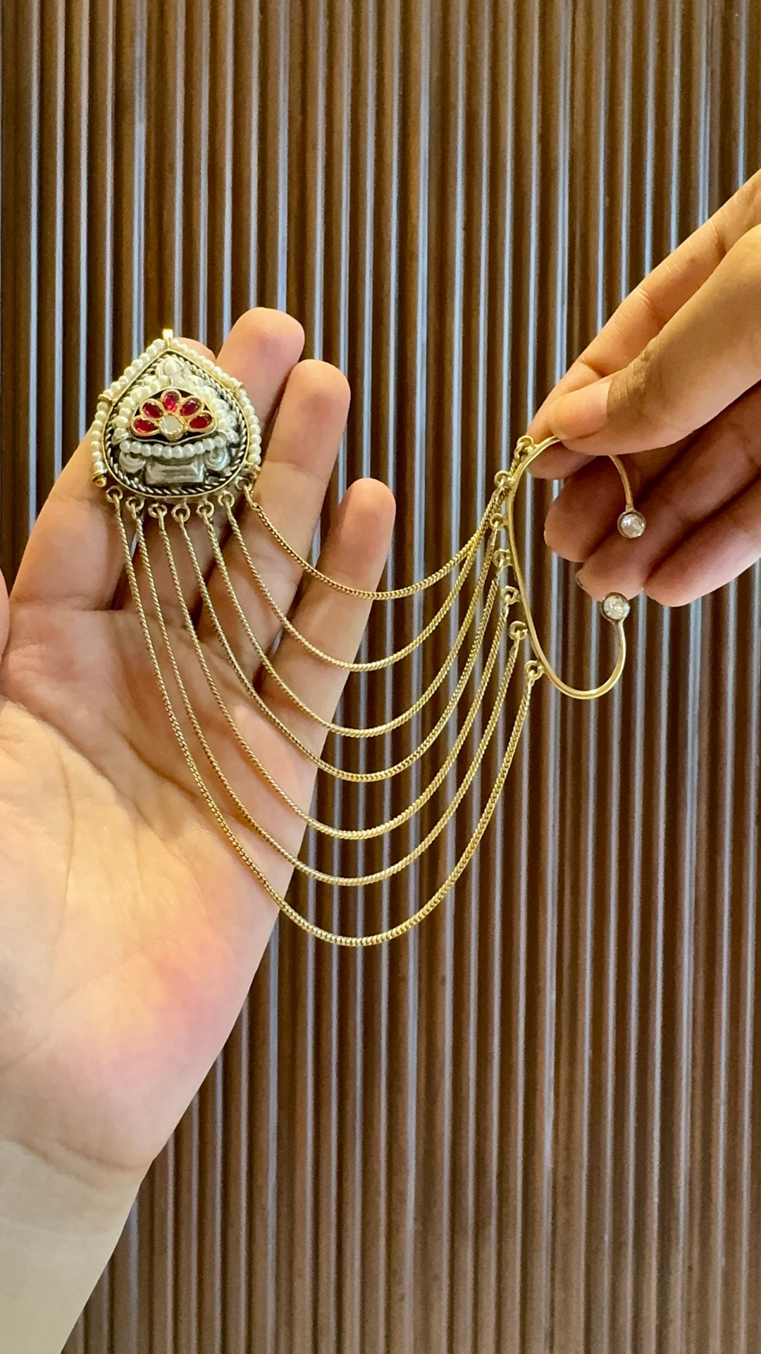 Gulnaaz Earcuffs with Earchain
