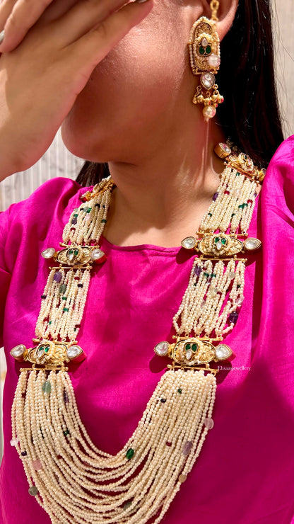 Sharvari Pearl Necklace Set