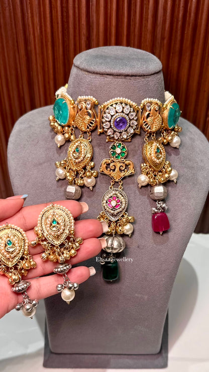 Shabnam Necklace with Earrings