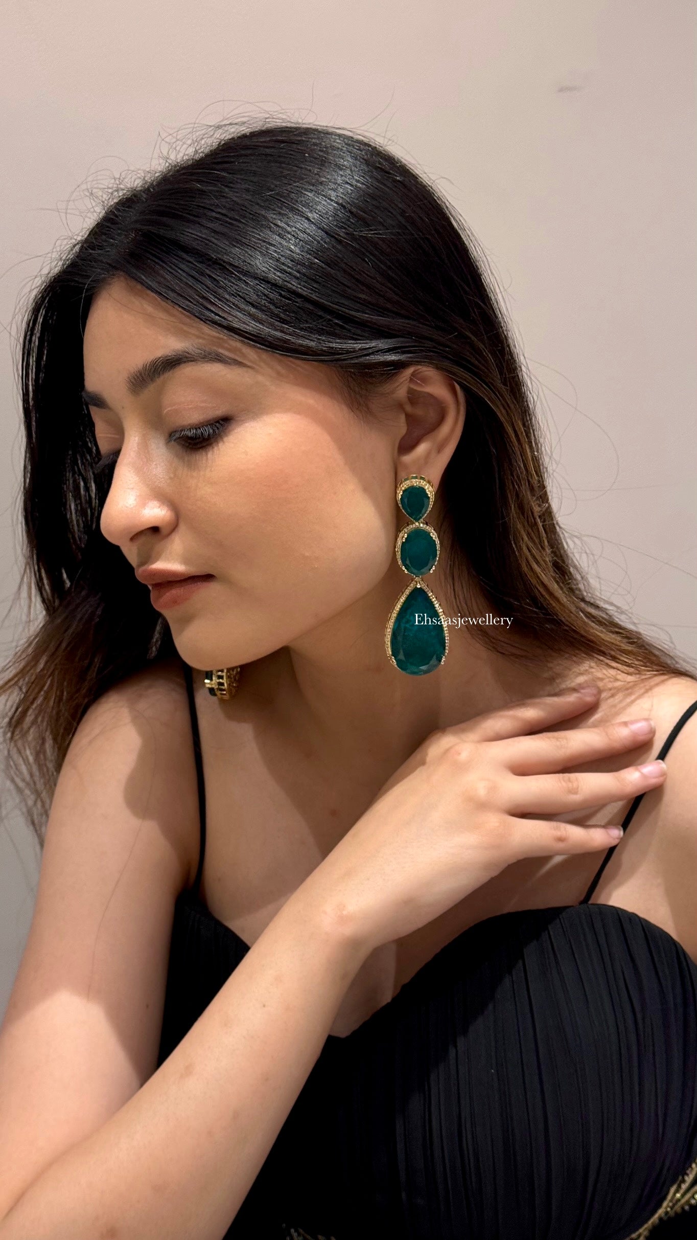 Iraya Emerald Designer Earrings