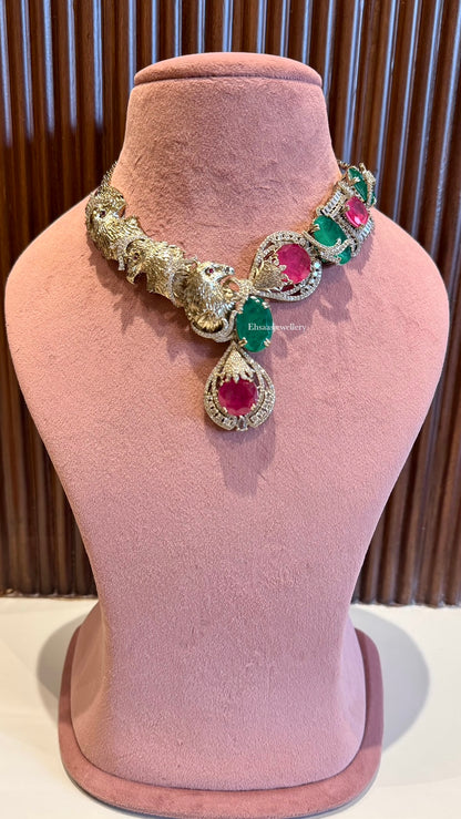 Pakshi Raj Necklace Set