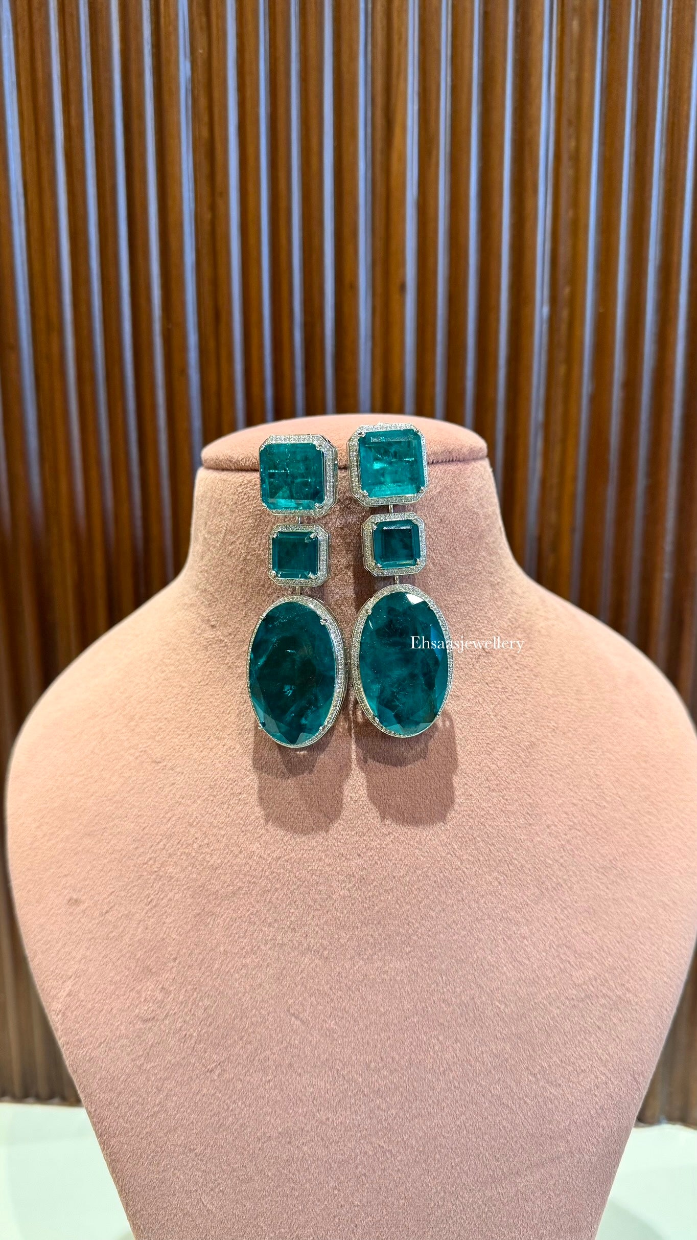 Elara Emerald Designer Earrings