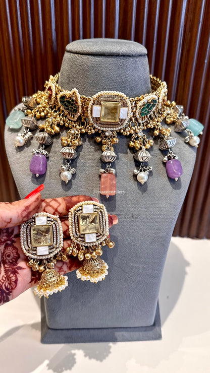 Ruhaniyat Necklace with Earrings
