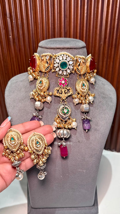 Shabnam Necklace with Earrings