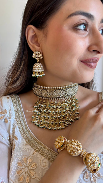 Sheesh Mahal Necklace with Earrings