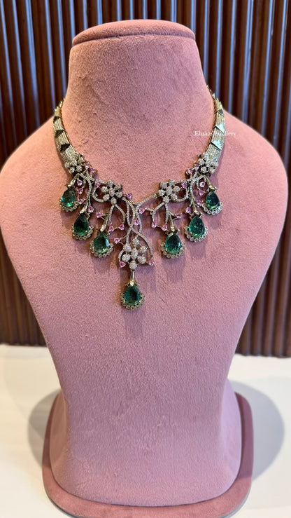 Aasma Diamond Necklace Set