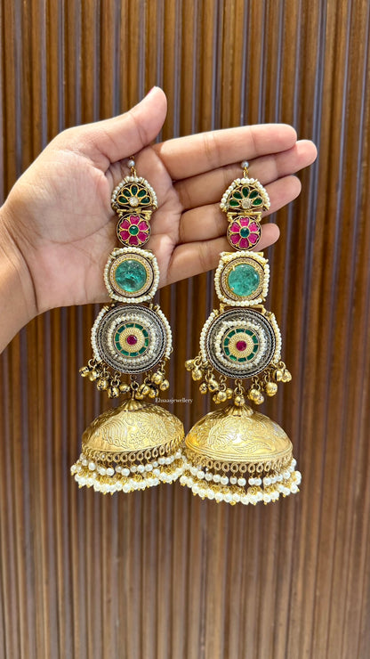Jodha Jhumkis With Kaansahara