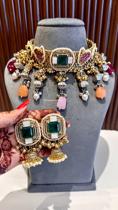 Ruhaniyat Necklace with Earrings