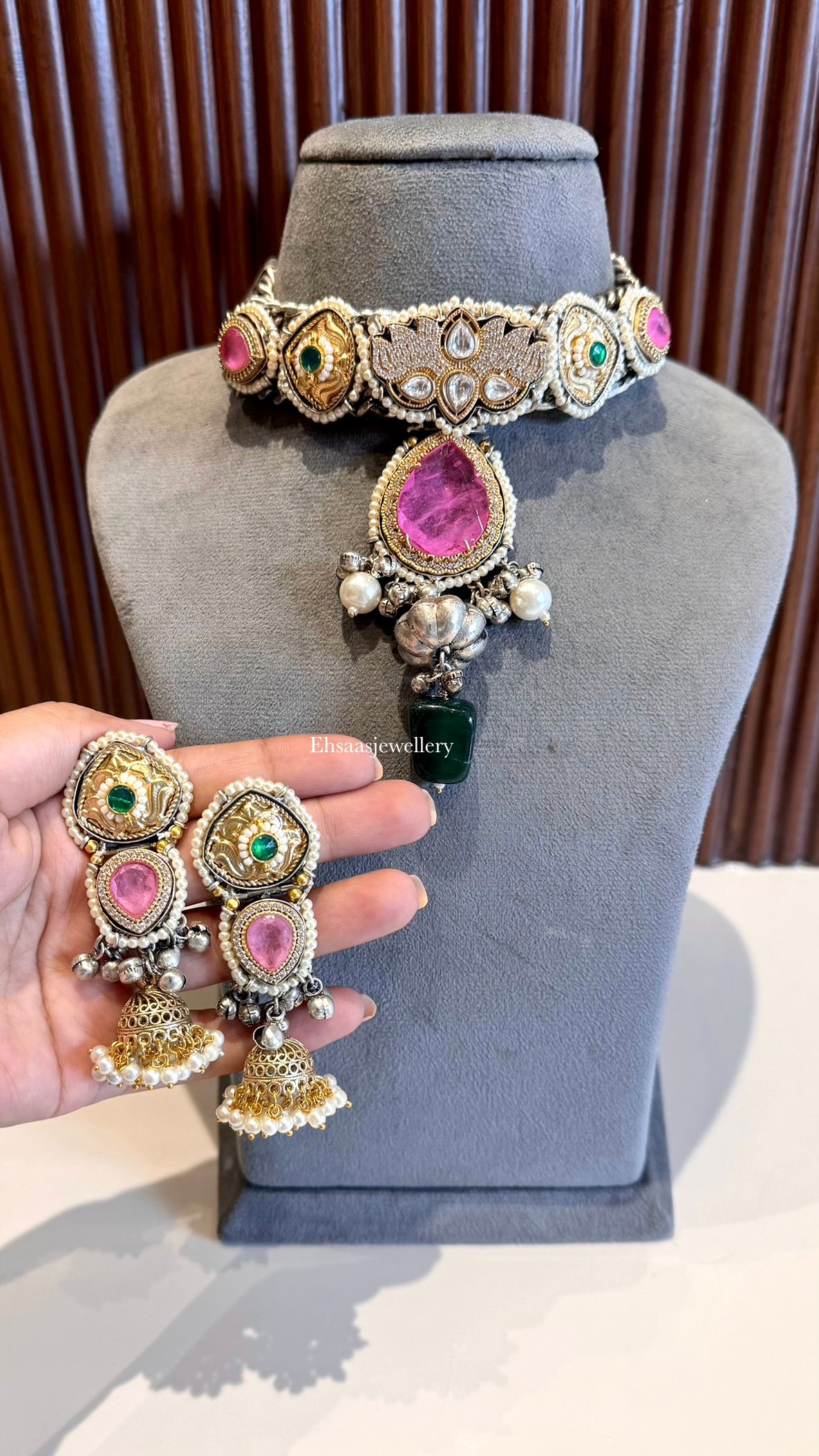 Rang-e-Ishq Necklace with Earrings