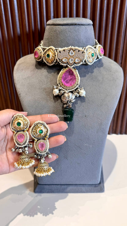 Rang-e-Ishq Necklace with Earrings