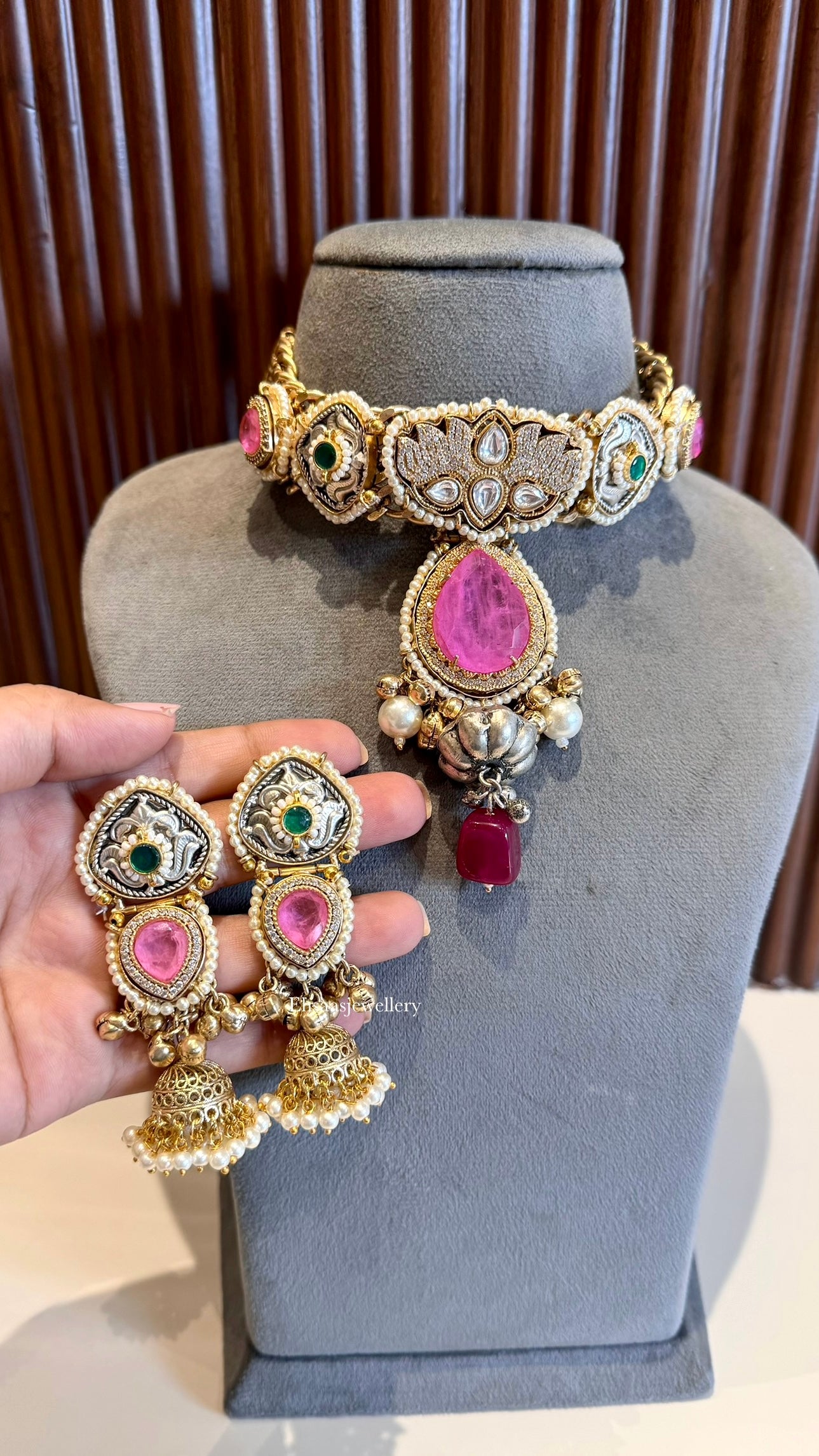 Rang-e-Ishq Necklace with Earrings