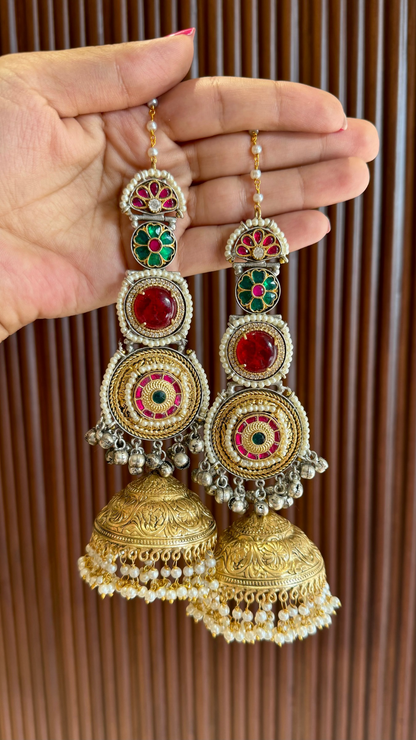 Jodha Jhumkis With Kaansahara