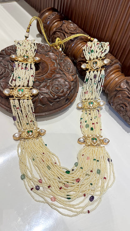 Sharvari Pearl Necklace With Earrings
