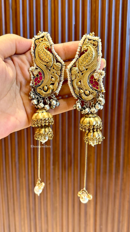 Shalimar Kaanphool Jhumkis