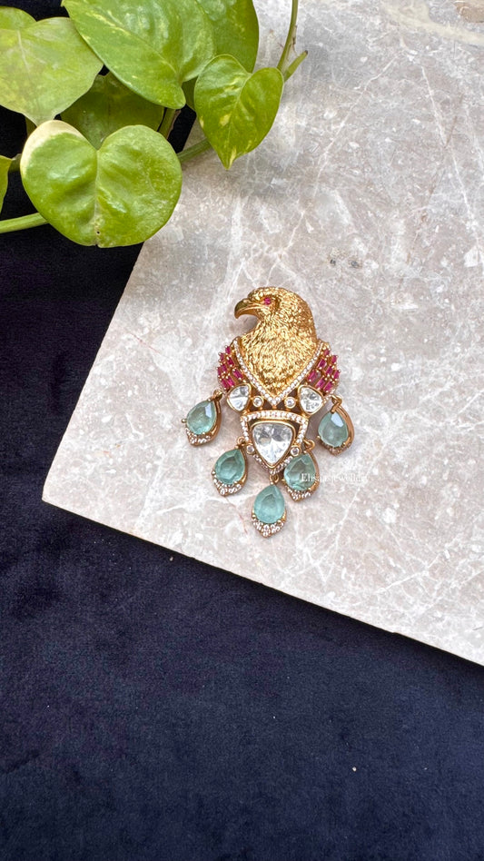 Garuda Gold Polki Brooch