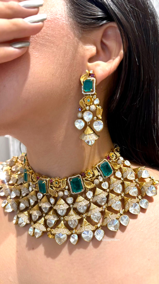 Shiddat Polki Necklace Set