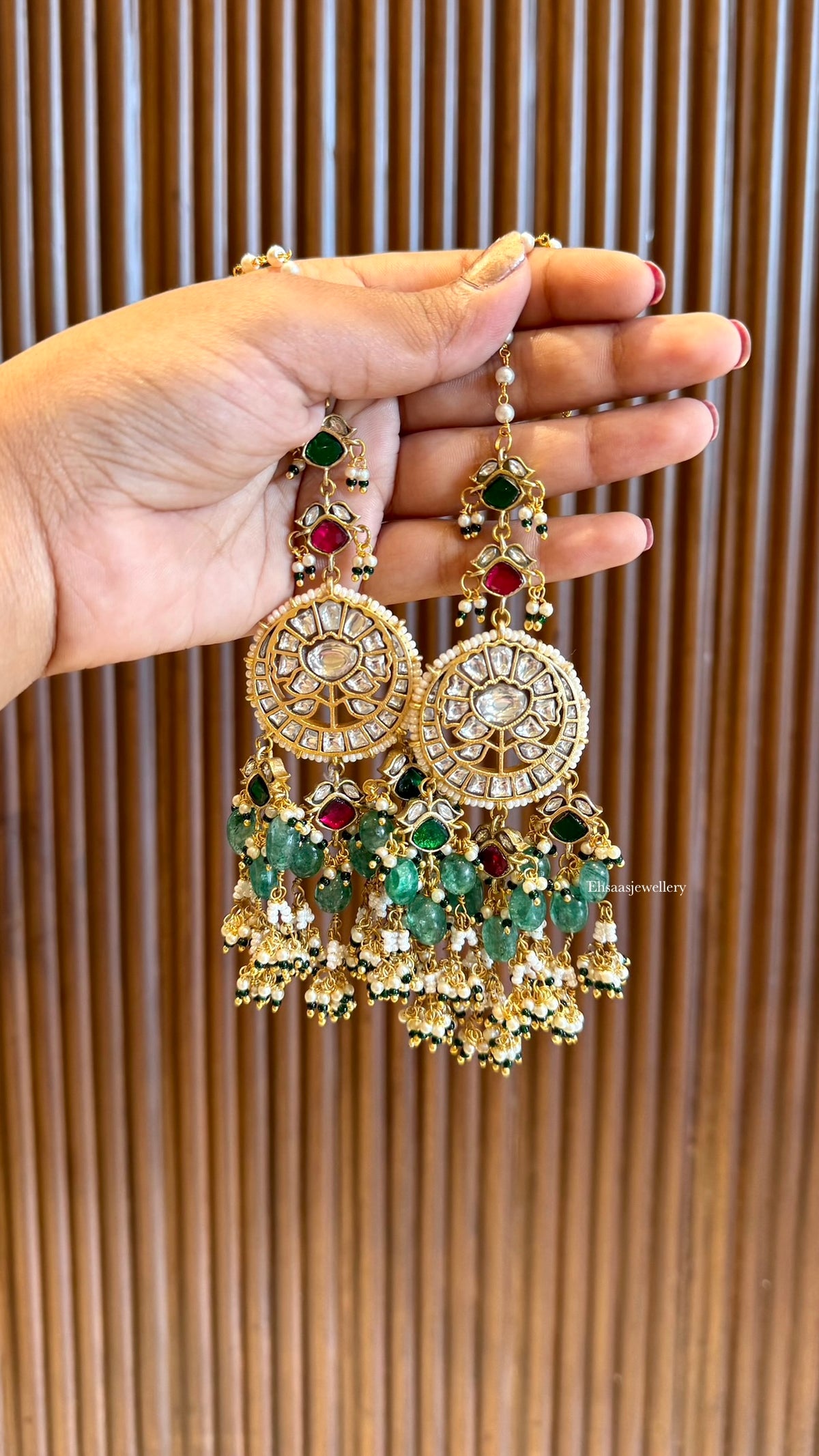 Swarnim Jadau Kundan Drops