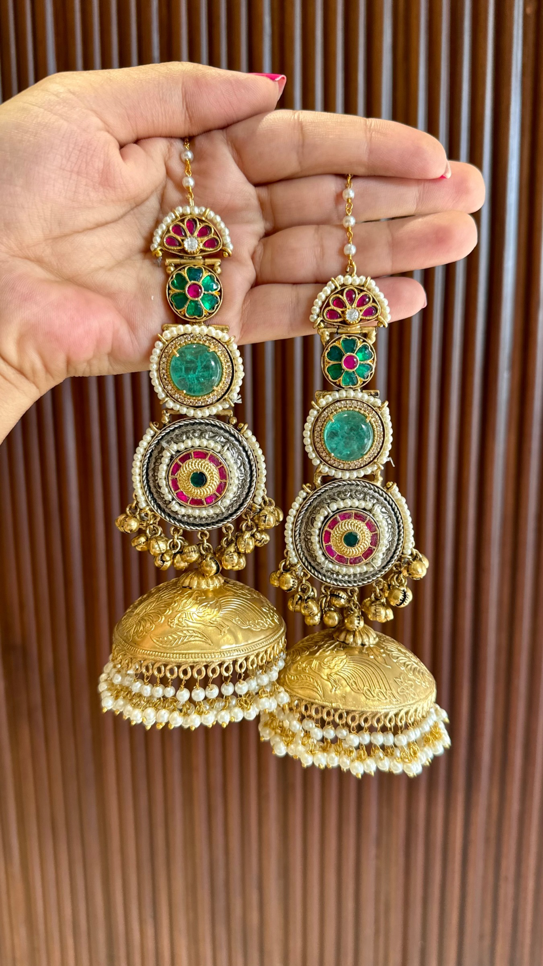 Jodha Jhumkis With Kaansahara