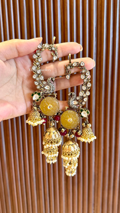 Mayuri Kaanphool Jhumkis