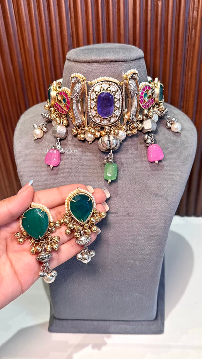 Dilruba Necklace with Earrings