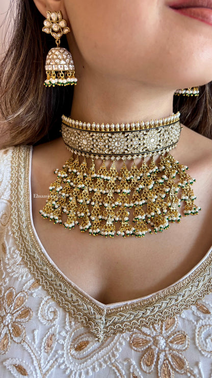 Sheesh Mahal Necklace with Earrings