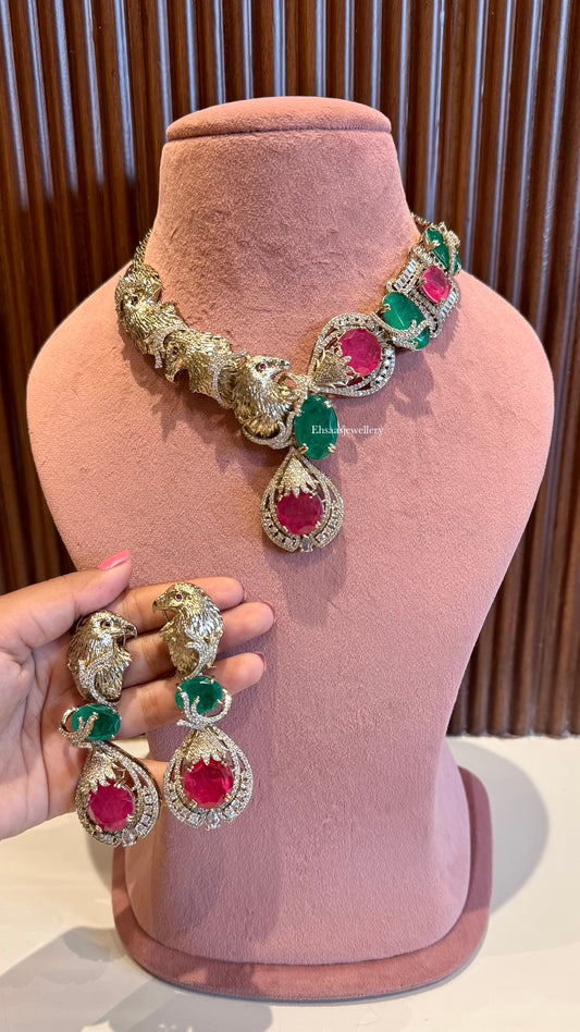 Pakshi Raj Necklace Set