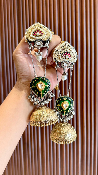 Kashish Jhumkis with Earchain