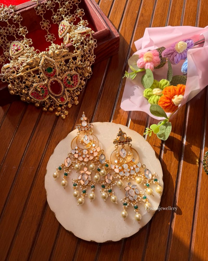 Trishira Mother of Pearl Earrings