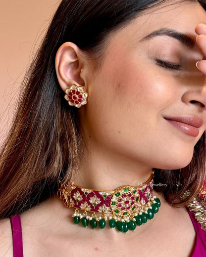 Swara Necklace With Earrings