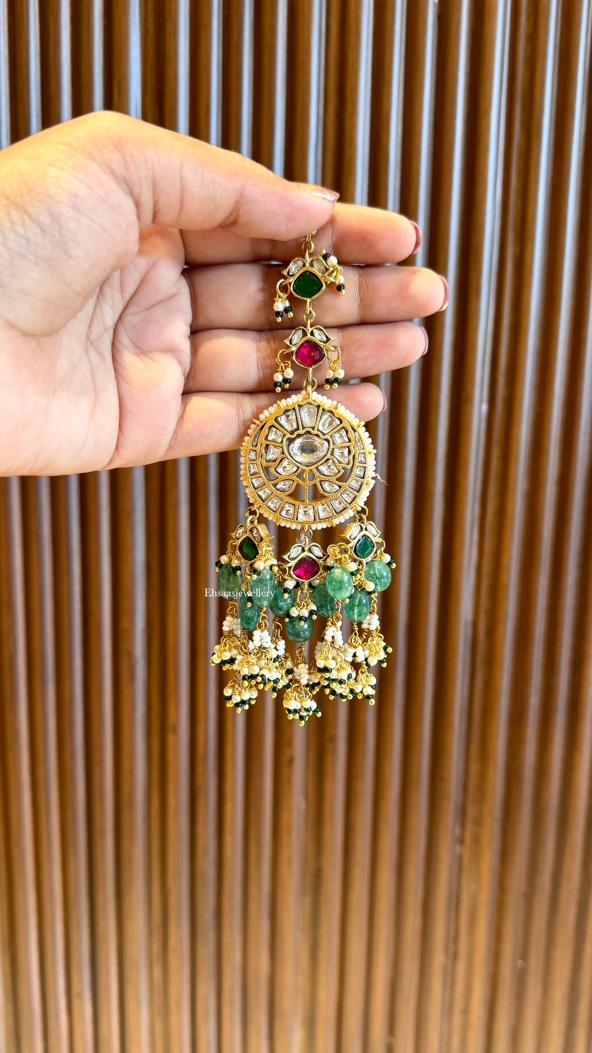 Swarnim Jadau Kundan Drops