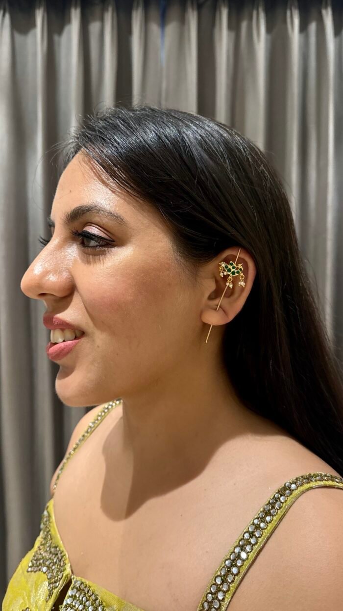 Heer Sui Earrings-Green