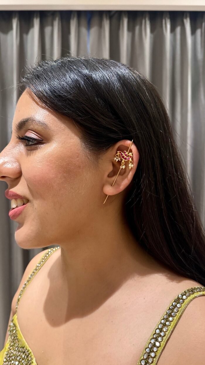 Heer Sui Earrings-Pink