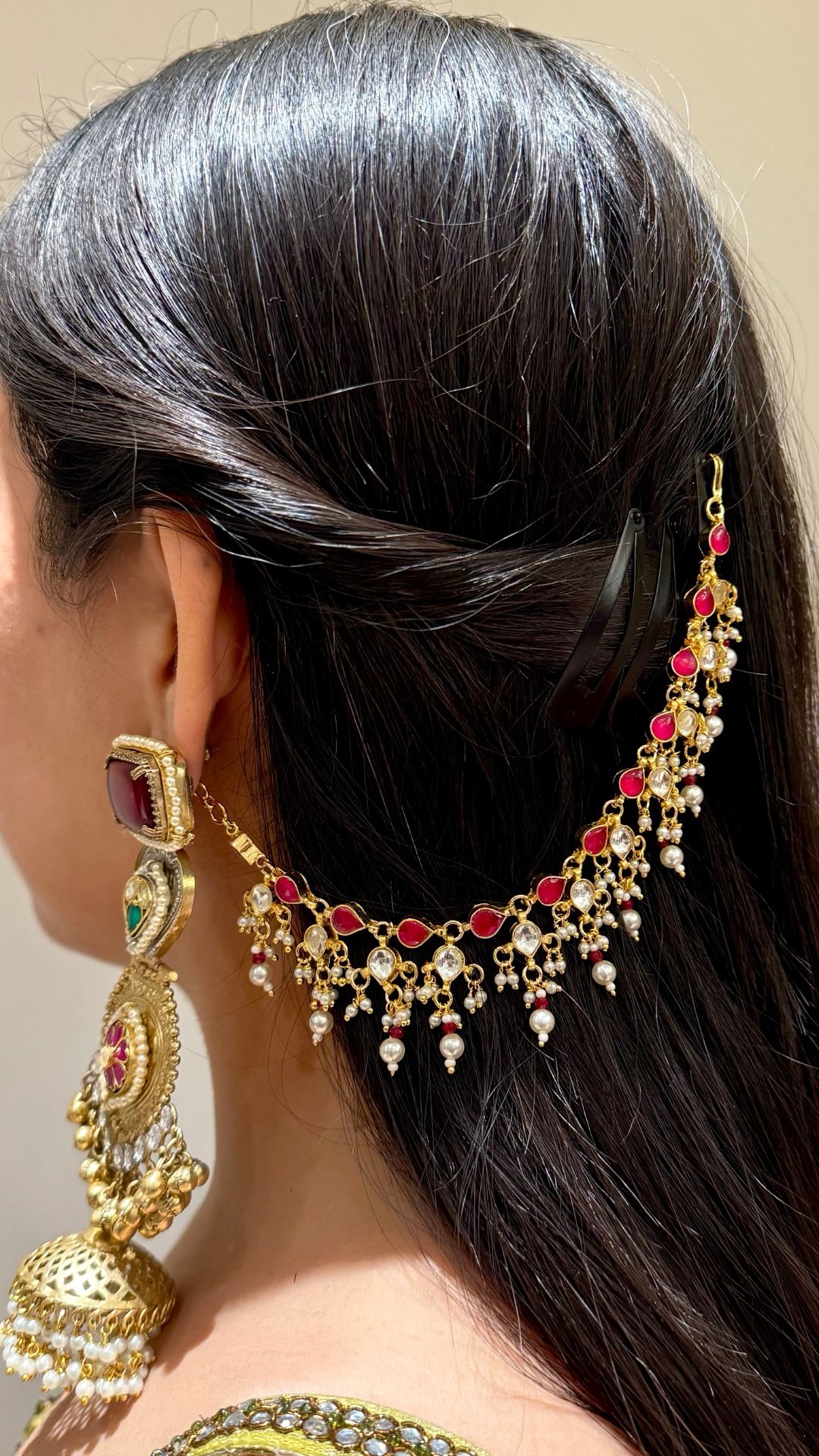 Pachi Kundan Kaan Sahara -Ruby