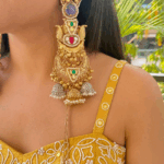 Zeynep Jhumkis with Kashmiri Chains