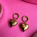 Lea Heart Drop Earrings