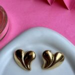 Rosaline Wavy Heart studs