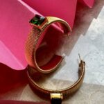 Iris Wired  Hoops -Green