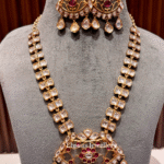 Parvati Polki Necklace With Earrings