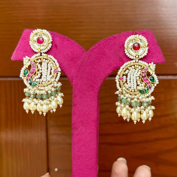 Chandni Pachi Kundan Earrings