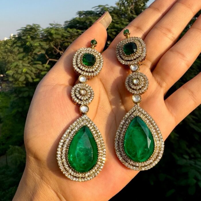 Emerald Designer Earrings